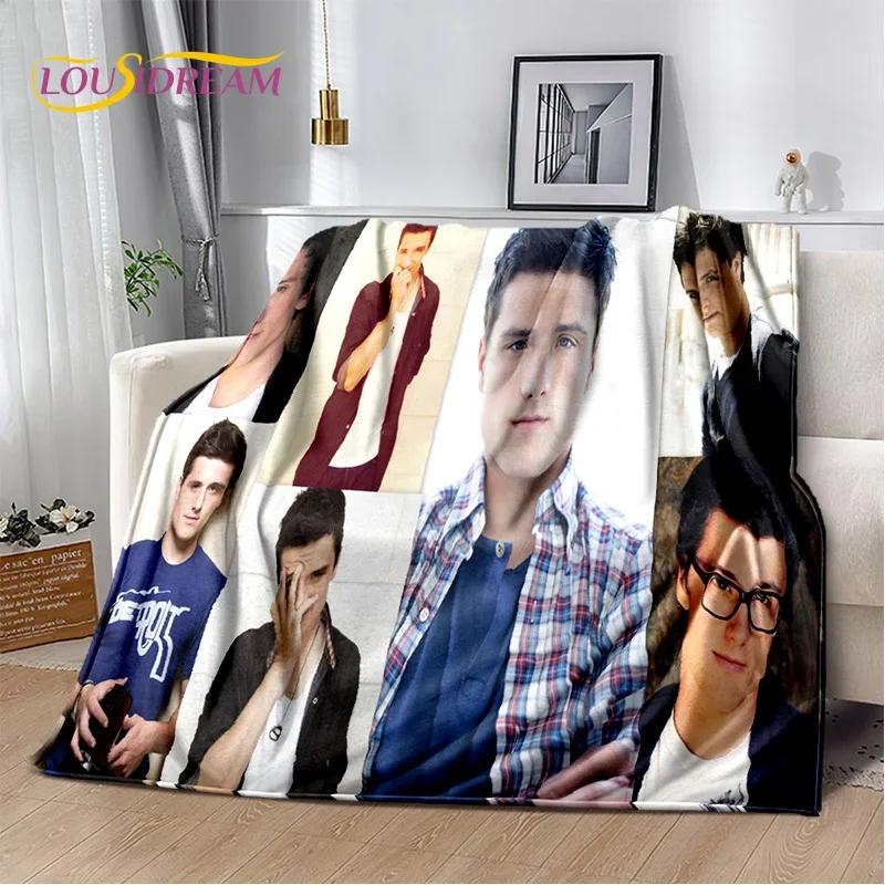 3D Handsome Josh Hutcherson Star Soft Flannel Blanket for Beds Bedroom Sofa Picnic,Throw Blanket for Cover Outdoors Leisure Gift