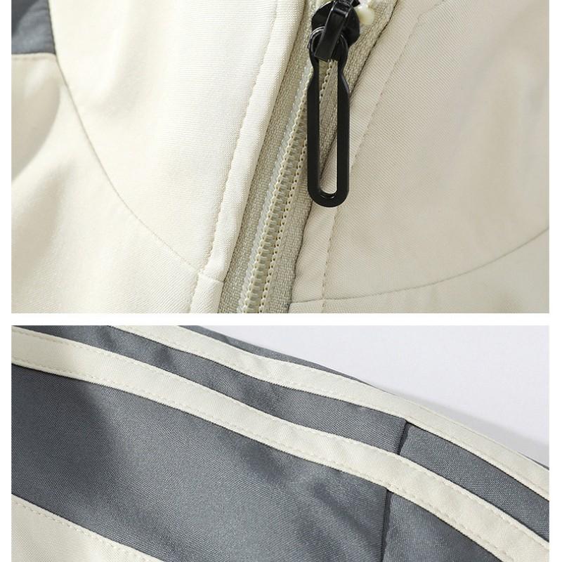 Men's Spring and Autumn Models Plus Size Thin Section Zip Section Stand-up Collar Jacket + Wide-leg Trousers Sports Two-piece Set