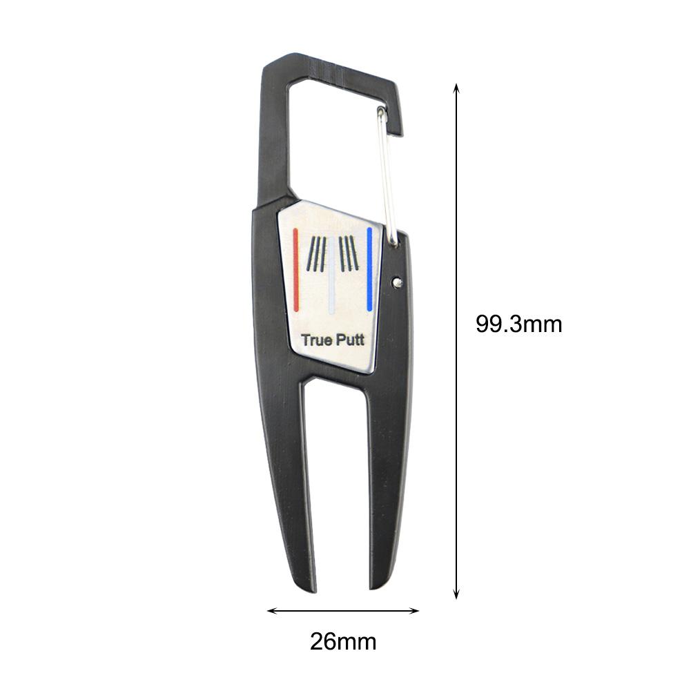 Outdoor Golf Divot Repair Tool Training Aid Golf Pitchfork Zinc Alloy Golf Putting Green Multifunctional Golf Sports Accessories