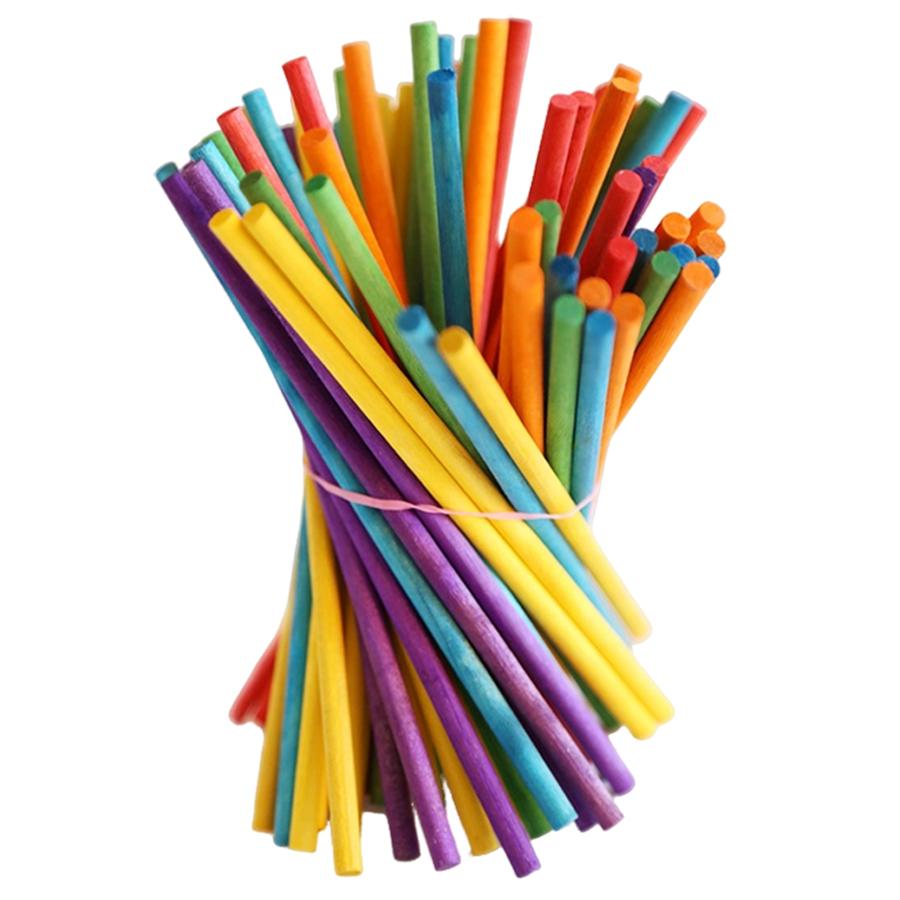 100pcs 7.5cm Wooden Counting Sticks Student Math Calculation Manipulatives School Math Teaching Aids & Classroom Supplies