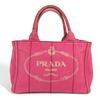 PRADA Canapa Tote Bag 2WAY Bag Shoulder Bag Crossbody Hand Bag Canvas pink