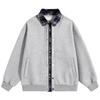 Heren Plaid Patchwork Revers Vest Hoodie - Trendy Amerikaanse Stijl voor Lente, Herfst, Winter.