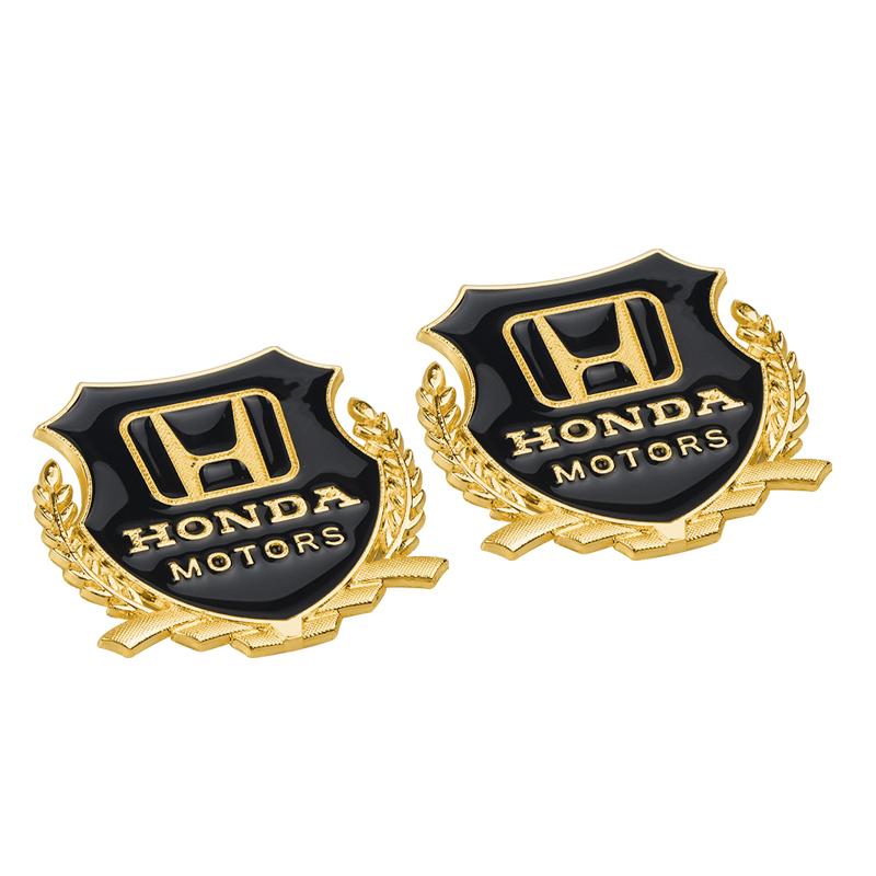

2pcs 3D Metal Car Emblem Body Window Trunk Decoration Stickers Auto Accessories For Honda City Odyssey CIVIC CRV Legend Jazz RR