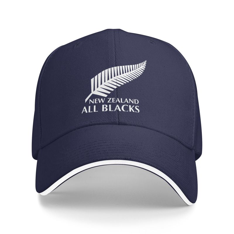 Nya Zeeland All Blacks Tryck Basebollkeps Herr Dam Hip Hop Hinkhatt Sommar Sol Pappahattar Justerbar Sandwich Snapback Kepsar