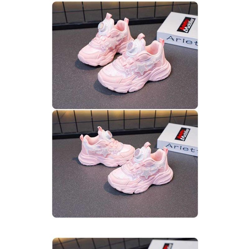 Girls Purple Pink Princess Sneakers Spring Non Slip Breathable Shoes