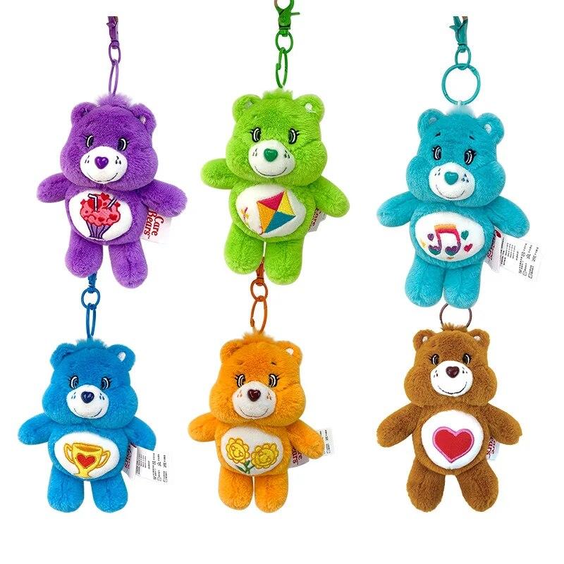 Ciondolo Portachiavi Orso Arcobaleno Anime Kawaii 15cm Peluche Borsa Bambola di Peluche Regalo di Compleanno