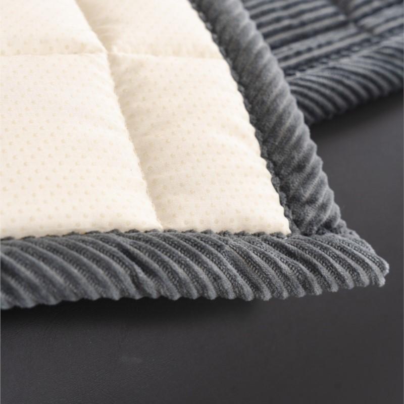 Modern Minimalist Non-Slip Leather & Solid Wood Sofa Pad Deep Gray Office Seat Cushion with Anti-Slip Design Wooden Sofas