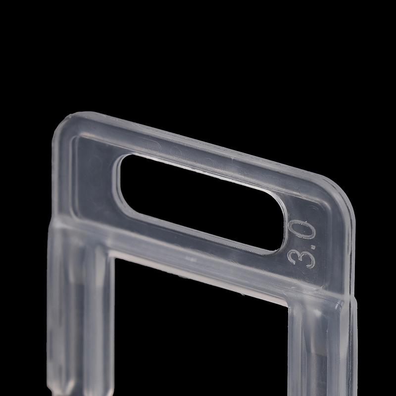 100 de bucăți 1-3 mm Distanțiere de nivelare a plăcilor Kit de cleme pentru sistem Instrumente de construcție pentru așezarea plăcilor de pardoseală Nivelator pentru decorarea casei