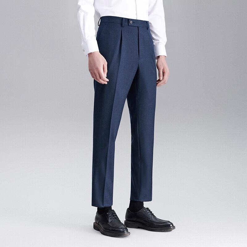 Baoxiniao Men's Wool Blend Business Trousers EBD233034