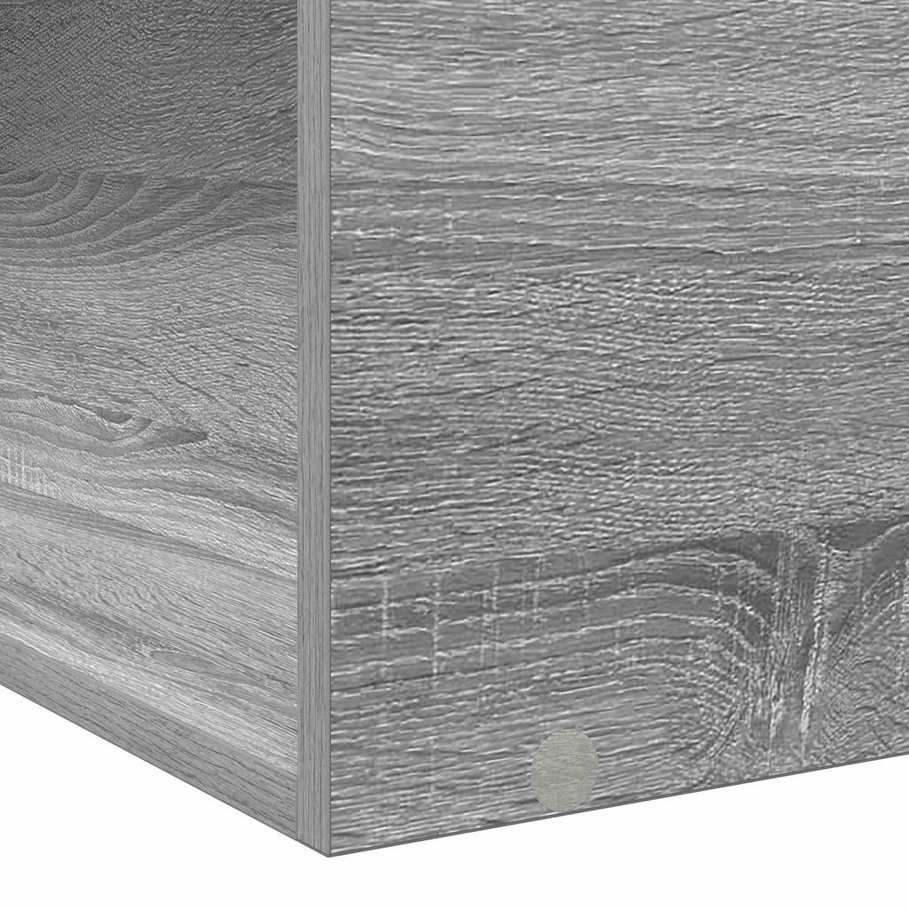 Bed Frame with Storage Space Grey Sonoma 80 x 200 cm Engineered Wood