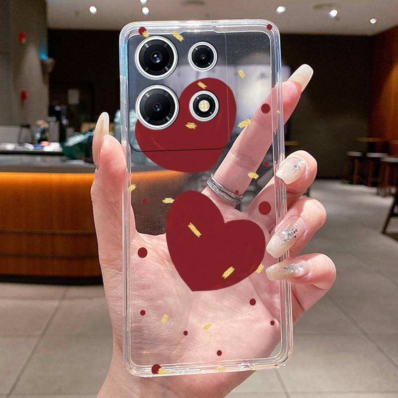 For Infinix Note 30 VIP Phone Case X6710 Clear Silicone Soft Cover For Infinix Note 30 VIP Fashion Flower Cases Note30 VIP Coque