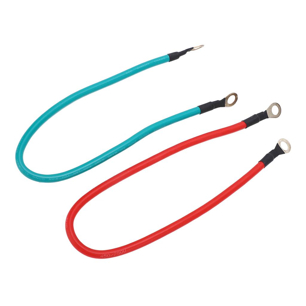 2PCs Battery Cable Power Cord Ring Eyelet Positive Negative Pole for 173 178F 186 188F