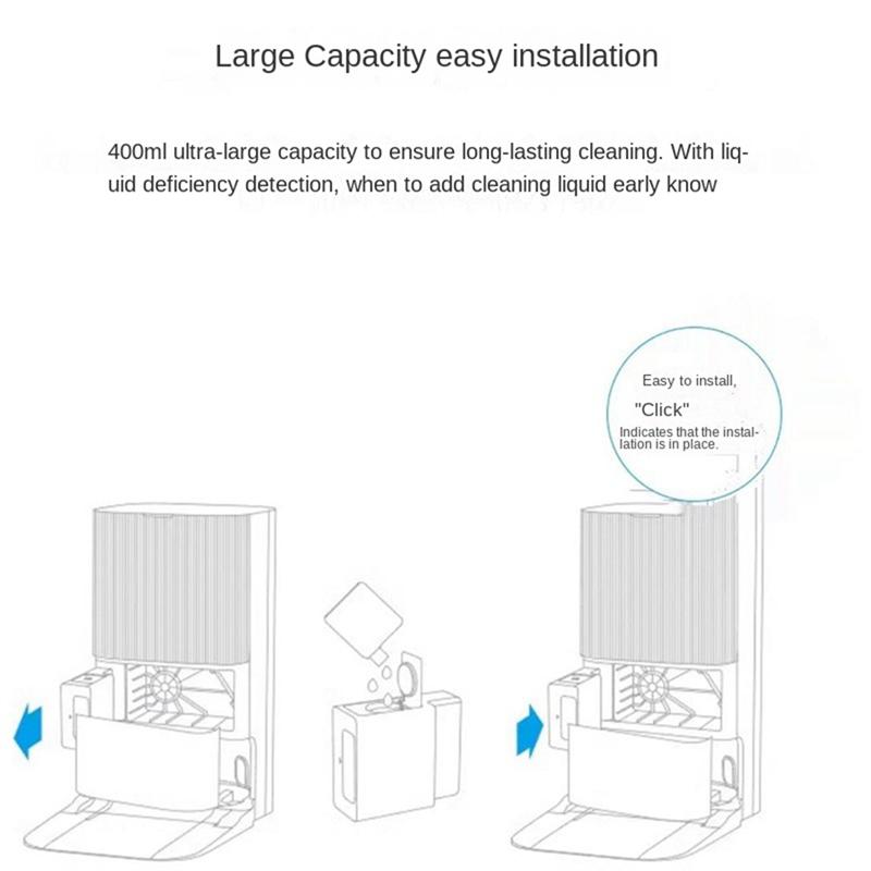 LITE-Für Dreame X30/X30 Pro/S30 / S20 Pro/S10 Pro Ultra Arm Roboterstaubsauger Automatisches Hinzufügen von Reinigungsflüssigkeitsmodul