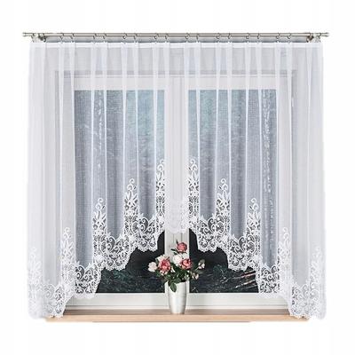 Firanka Gotowa Żakardowa Berenika 330x170cm Biały