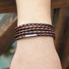 Unisex Handmade Multi-layer Leather Cord Bracelet - Japanese Korean Style Wristband Jewelry