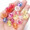 20Pcs/Lot 14mm Acrylic Beads Clear Color 4.9mm Large Hole Loose Beads For Diy Jewelry Bracelet Necklace Accessories