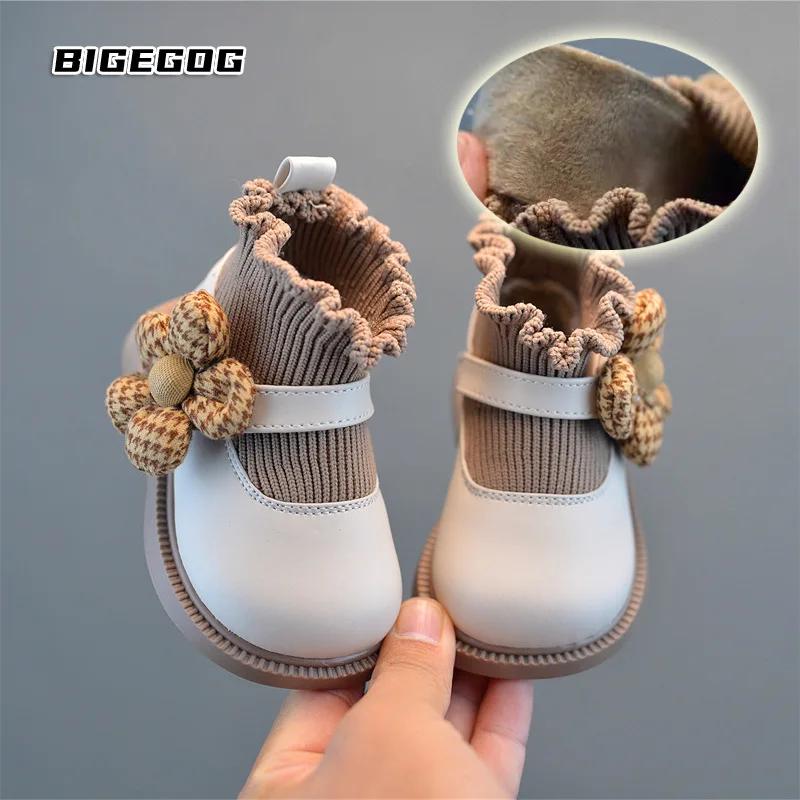 Spring Fashion Soft Soled Baby Girl Shoe Princess Flower Elegant Baby Shoes Stylish Versatile Popular Daily Casual Shoe Zapatos