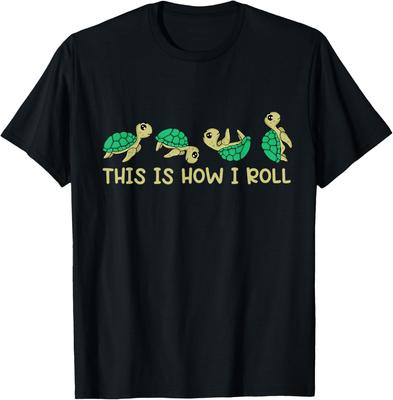 Sea Turtle Lover Kids This Is How I Roll Turtle T-Shirt