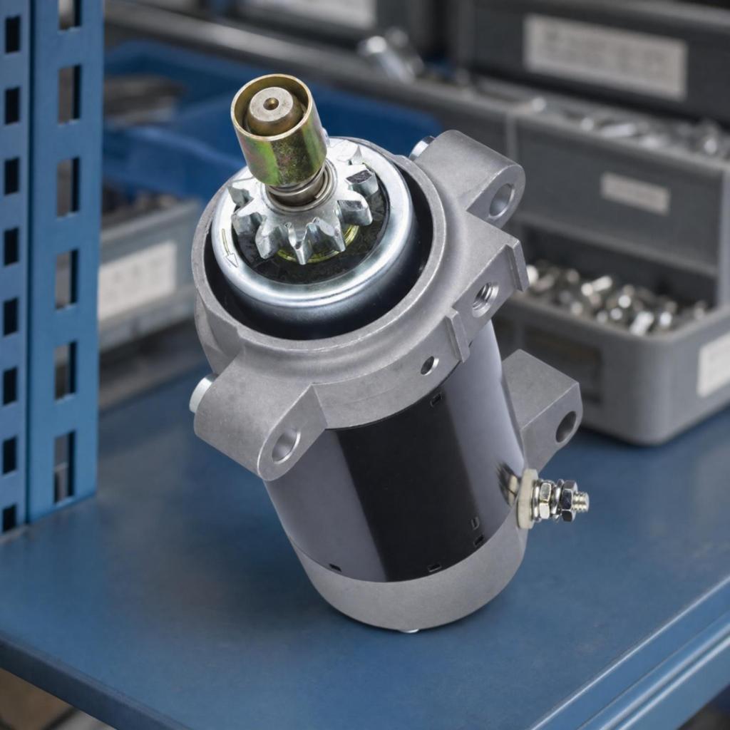 Starter Motor with Geared Drive Shaft Four-Stroke Marine Outboard