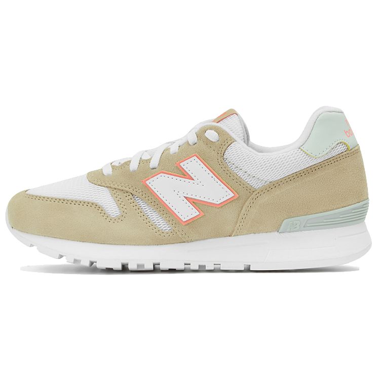 New Balance Nb 565 Retro Comfortable Fabric Leather Low Top Casual Running Shoes Unisex Sneakers Brown White ML565GA1