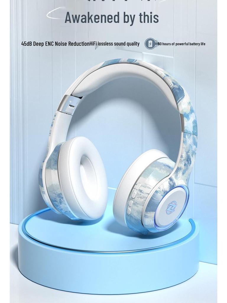 Verbesserte kabellose Bluetooth 5.3 Over-Ear-Kopfhörer für Sport & Esports