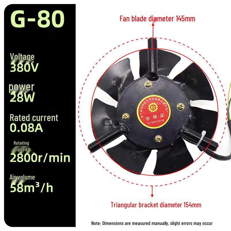 

Three-Phase Asynchronous Motor Axial Flow Cooling Fan with Variable Frequency Speed Regulation