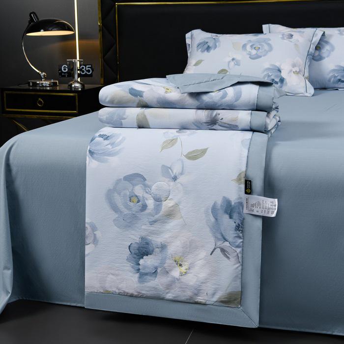 Washable Tencel Summer Cool Quilt Set - Silk, Thin, Perfect for Napping or Air Conditioning.