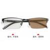 Multifunctional Pochromic Myopia Glasses Women Men's Half Frame Business Style Eyewear Male Vintage Retro Minus Eyeglasses