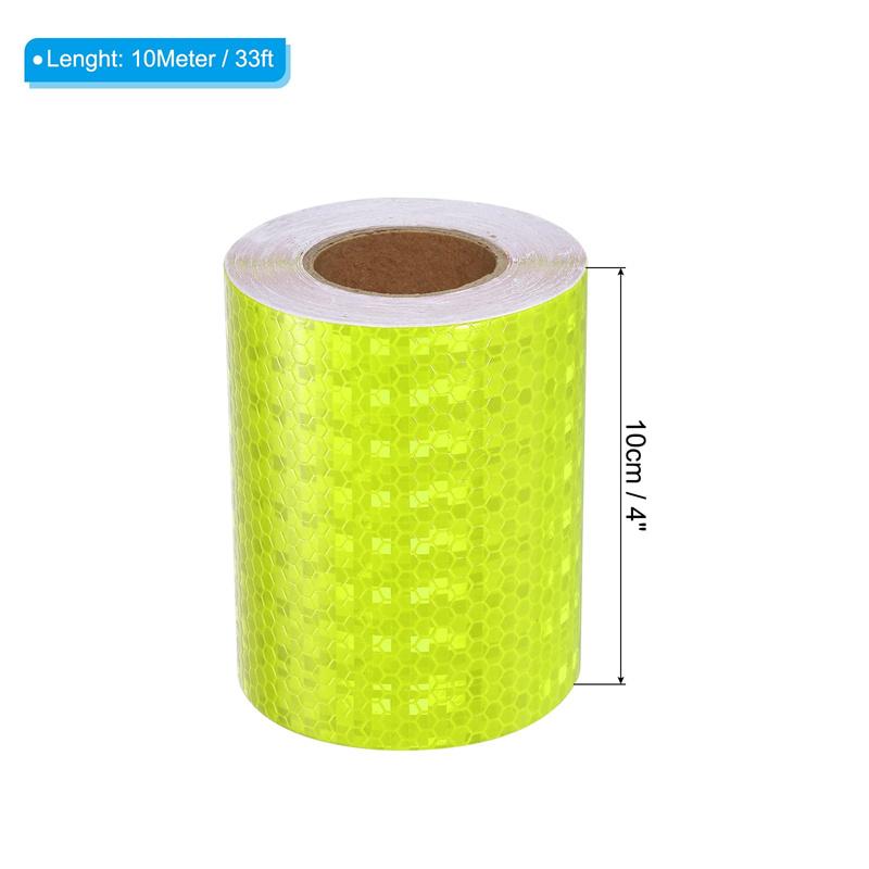 10cm*10m White Traffic Warning Self-adhesive Reflectors Tape Safety Protective PVC Reflective Sticker Waterproof Strip For Truck