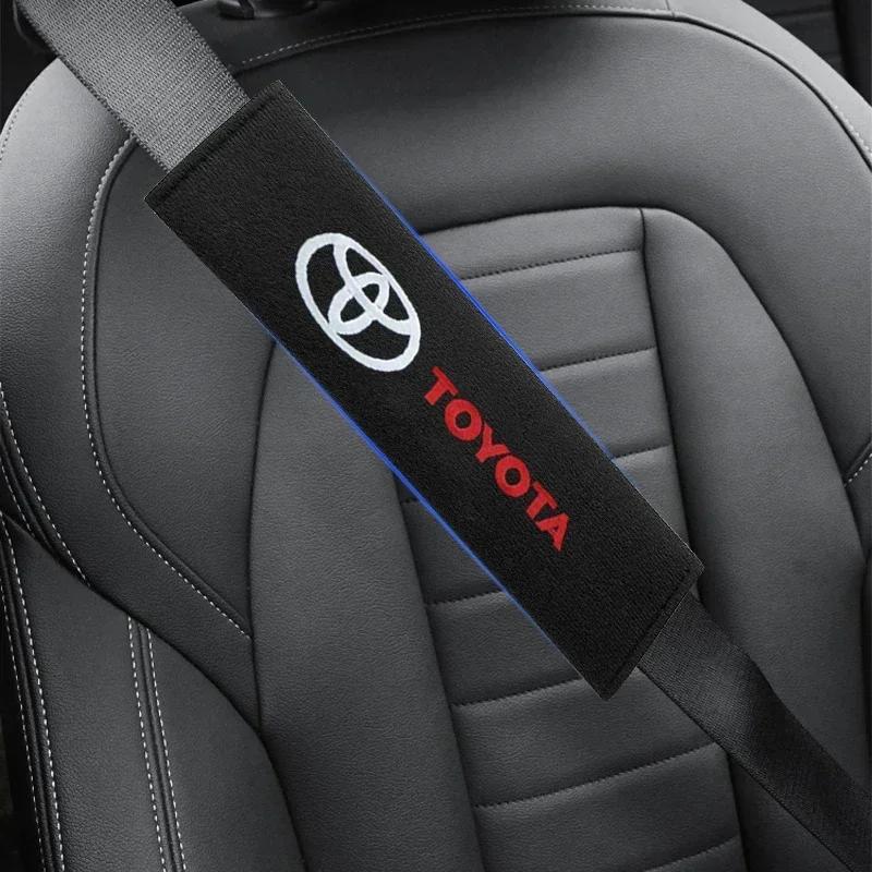 New Car Safety Belt Shoulder Cover Seat Belt Pads Accessories For Toyota Corolla Avensis Yaris Rav4 Hilux Auris Camry Prius