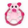 Chew Plush Toys for Dog Squeak Puppy Toy Cotton Rope  Flying Discs Toys Pet Toy Interact Training Throw Things for Dogs
