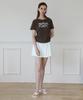 Keulleiseu Lettering Cool Loose Fit Short Sleeve T-Shirt_Beige