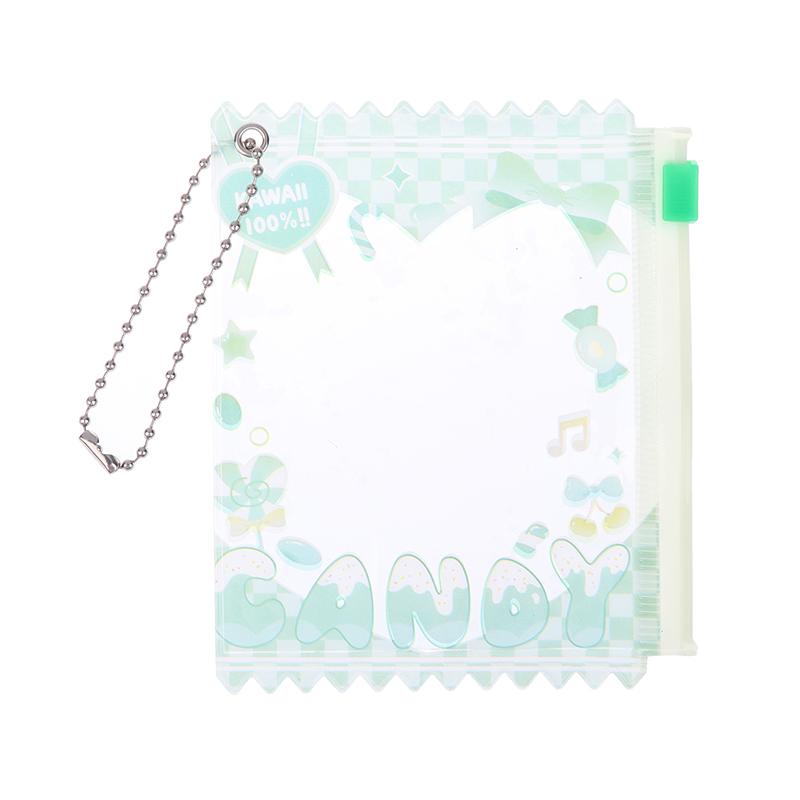 1Pc Cute Cartoon Transparent Bag 58Mm-75Mm Props Badge Storage Display Bag Protective Shell Card Bag Cover Candy Bag