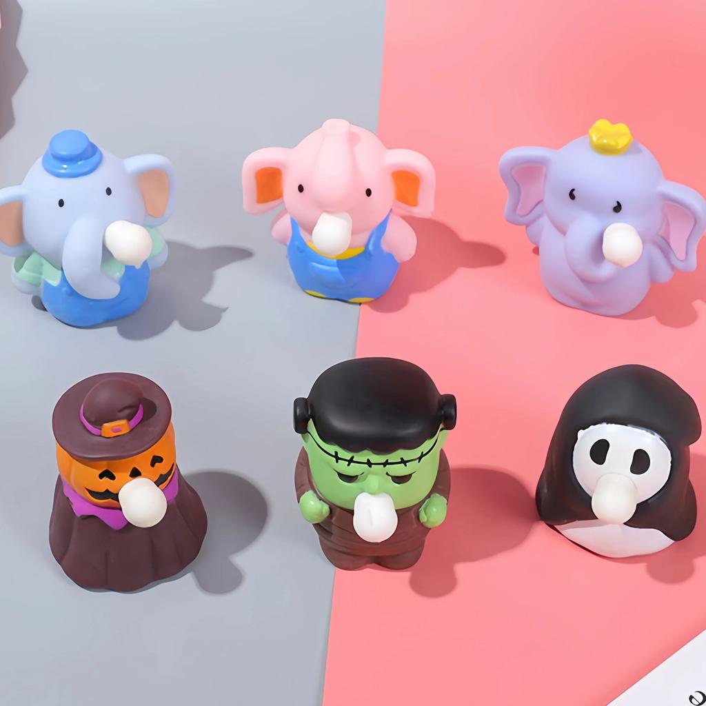 Anti Pressure Toy Elephant Squeezing Halloween Toy Tpr Soft Clay Anti Pressure Fun Decompression Children's Adult Gift Props