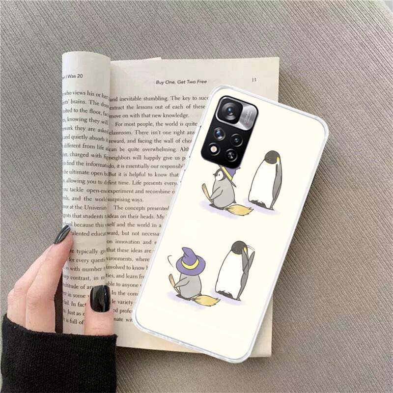 

Cute Lovely Penguin Soft TPU Phone Case For Xiaomi Poco F7 Pro Mi 14 Ultra 9T 12T 11T 13 15 Pro 12 11i Clear 12X 10T 11 10 Lite Xiaomi Mi 8
