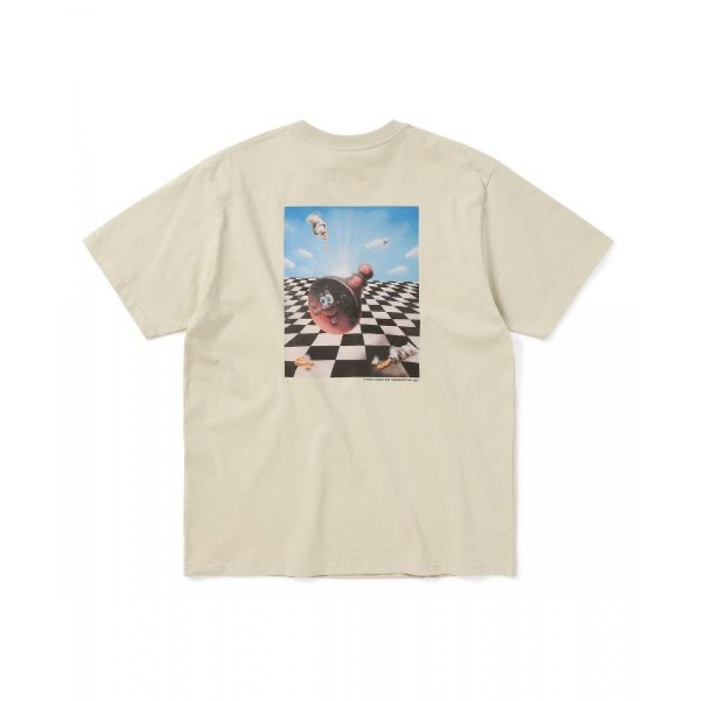 Футболка «Это никогда не тот шахматный» цвета бледно-лаймового цвета S