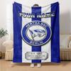 Name Custom Hertha BSC Print Flannel Blanket High Quality Warm Comfortable Cover for All Seasons Perfect for Gifts Home Decor