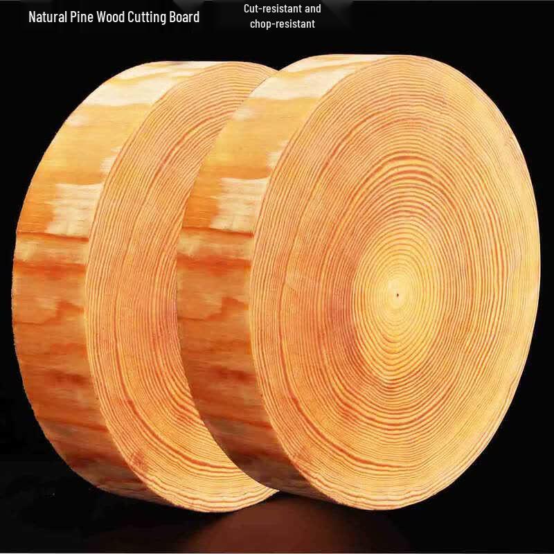 Solid Wood Chopping Board with Steel Ring