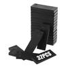 BSTKEY 32-Piece Set of Wedges, PP Adjustment Wedges, Polystyrene Wedges, Durable, Non-Slip, Stable for Leveling Furniture, Black, 8mm