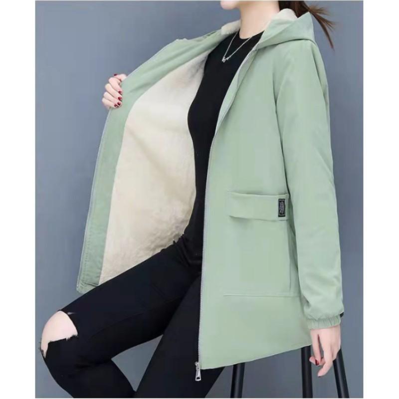 Women Autumn and Winter Padded Windbreaker