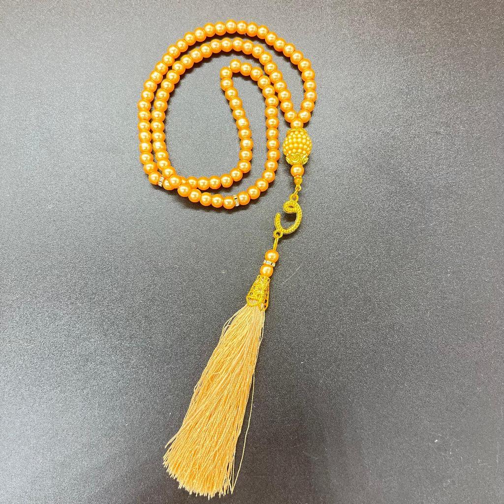 99 Perlen Glas Imitation Perle Quaste TASBIH Gebetsperlen - Nahöstliches Design