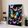 5D Diamond Painting Butterfly Art Kit DIY Colorful Round Gem Cross Stitch Decoration Home Wall Mural Ornaments