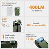 Portable Rechargeable EDC Flashlight 400 Lumens Flat Pocket Flashlight Magnetic Keychain Flashlight for Outdoor Camping Hiking