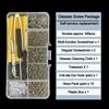 Eyeglasses Sunglass Repair Tool Kits With Screws Nose Pads Ear Hooks Screwdriver Nuts Optical Parts Assorted
