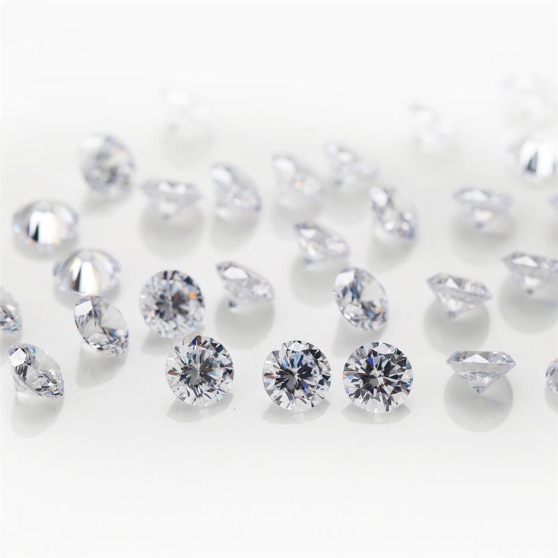 Mr. Xu Jewelry: Round White Zircon Stones (0.8-3.0mm, AAA Quality)