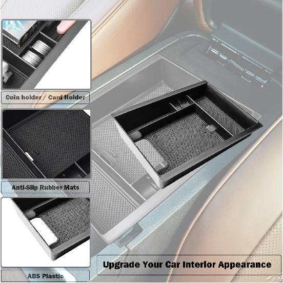 For Dodge Charger/Chrysler 300C 2011-2023 Armrest Storage Box Car Accessories Center Console Organizer Tray ABS Car Storage Box