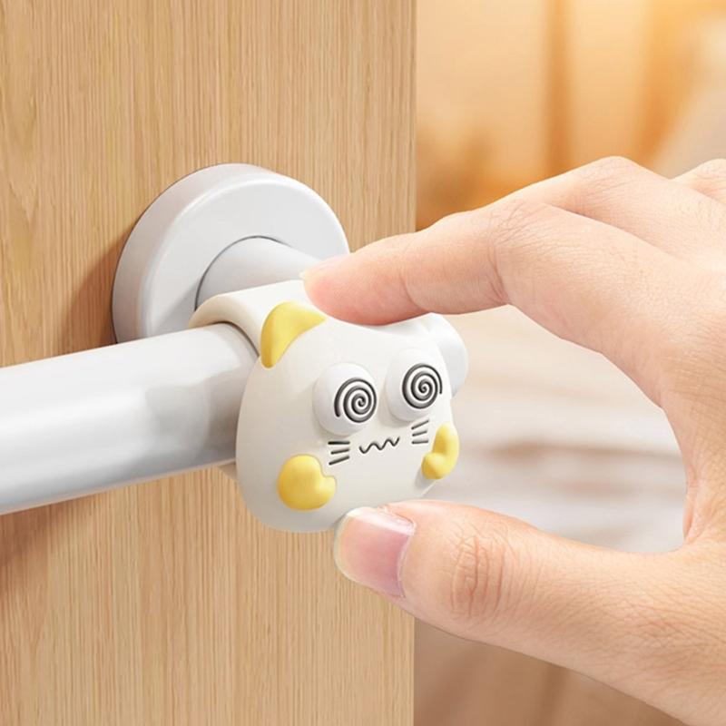 3PCS/Lot Soft Puppy Style Door Handle Bumpers For Kids Room Home Safety Accessories