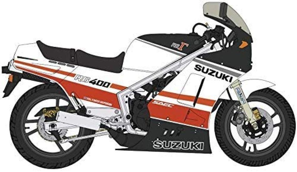 Hasegawa Suzuki RG400 Gamma Early Model with Undercowl Plastic Model Kit 21732 1/12 Red/White