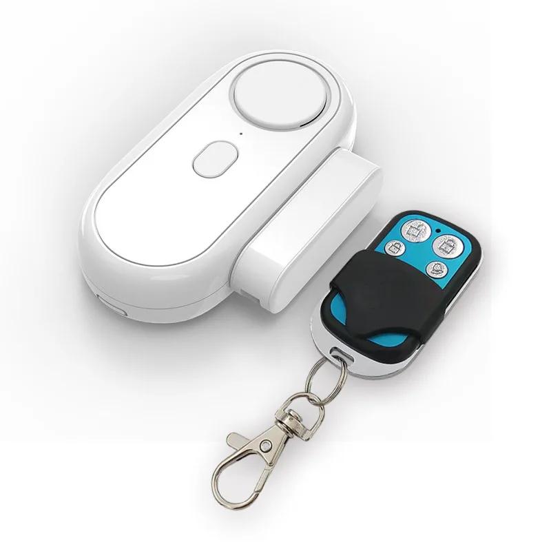 0-120dB צליל 2 ב-1 אזעקת רטט ופתיחה לדלת וחלון עם 5 רמות רגישות לרטט, סוללות AAA ושלט כלולים