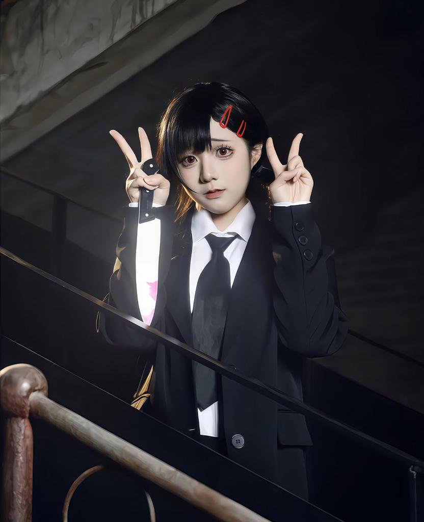 Higashiyama Kobeni Devil Hunter Anime Cosplay Chainsaw Cultural Adult Costume Higashiyama Size [Nou-satsu] Suit, Costume, Man, Halloween, Festival,